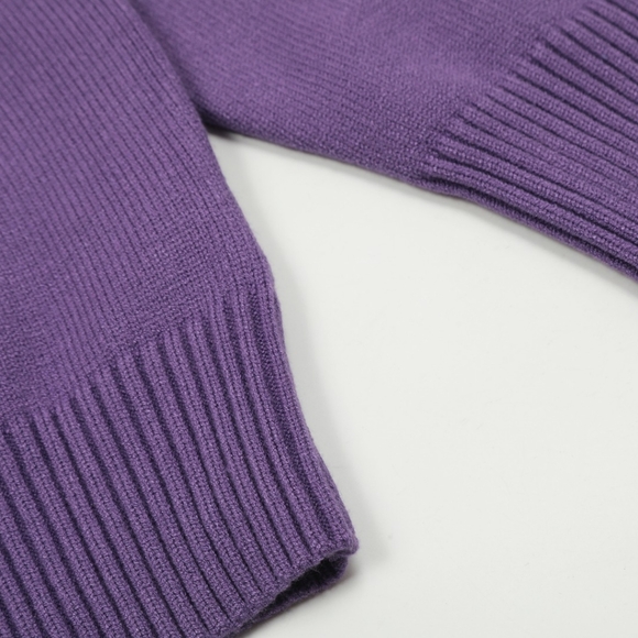 Ami Women's Purple Sweater Turtlenecks - Picture 7 of 8